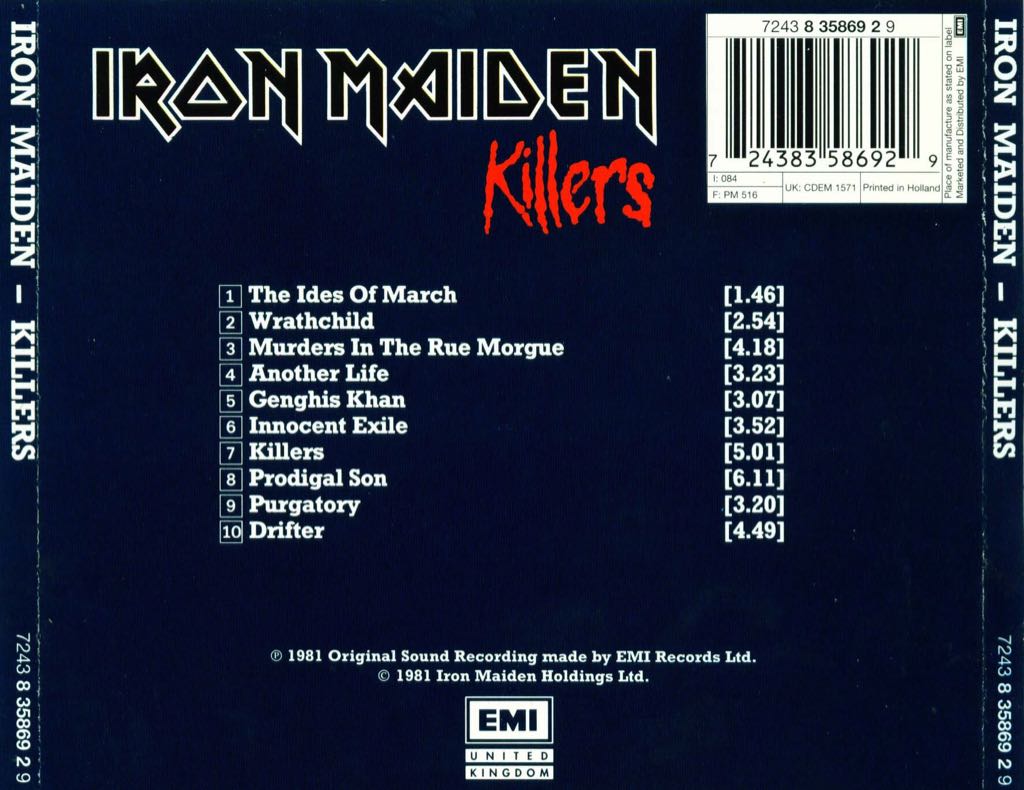 Live After Death - Iron Maiden (12” - 41) music collectible [Barcode 020831410526] - Main Image 2