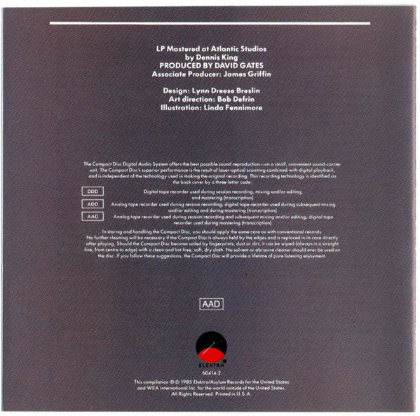 Anthology of Bread - Bread (CD - 59) music collectible [Barcode 075596041423] - Main Image 3