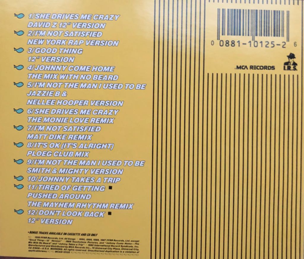 The Raw and The Remix - Fine Young Cannibals (CD) music collectible [Barcode 008811012526] - Main Image 2