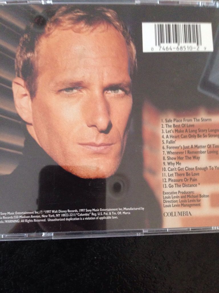 All That Matters - Bolton Michael (CD - 6434) music collectible [Barcode 074646851029] - Main Image 2