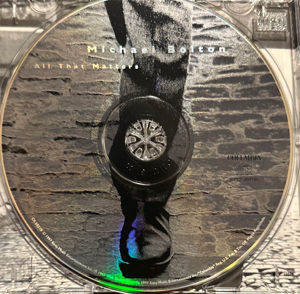 All That Matters - Bolton Michael (CD - 6434) music collectible [Barcode 074646851029] - Main Image 3
