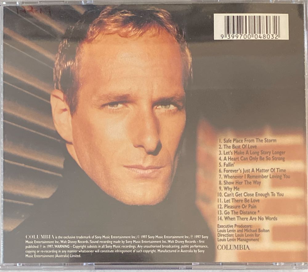 All That Matters - Michael Bolton (CD - 6434) music collectible [Barcode 9399700048032] - Main Image 2