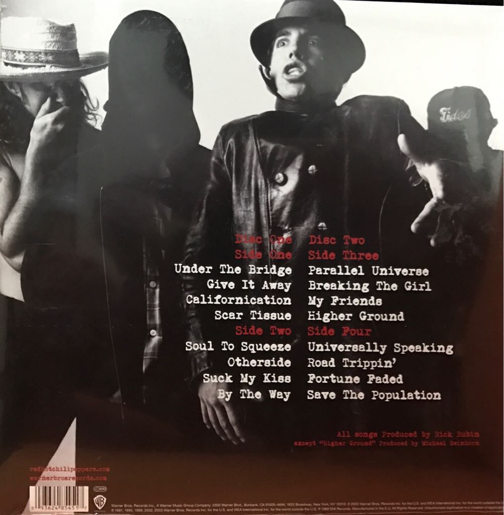 Greatest Hits - Red Hot Chili Peppers (12”) music collectible [Barcode 093624854517] - Main Image 2