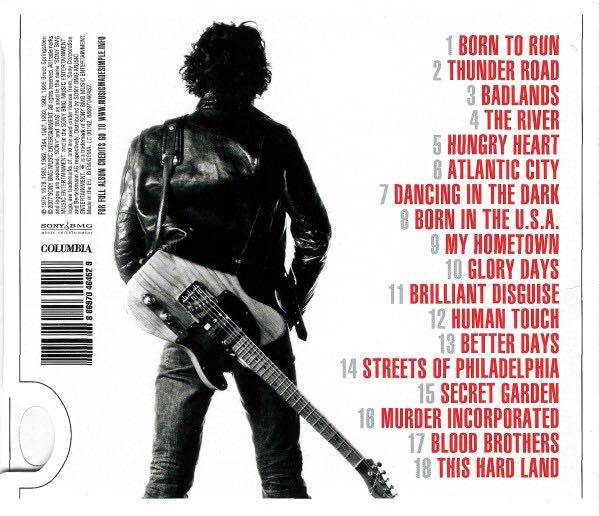 Greatest Hits - Springsteen, Bruce (12” - 77) music collectible [Barcode 886970464529] - Main Image 3