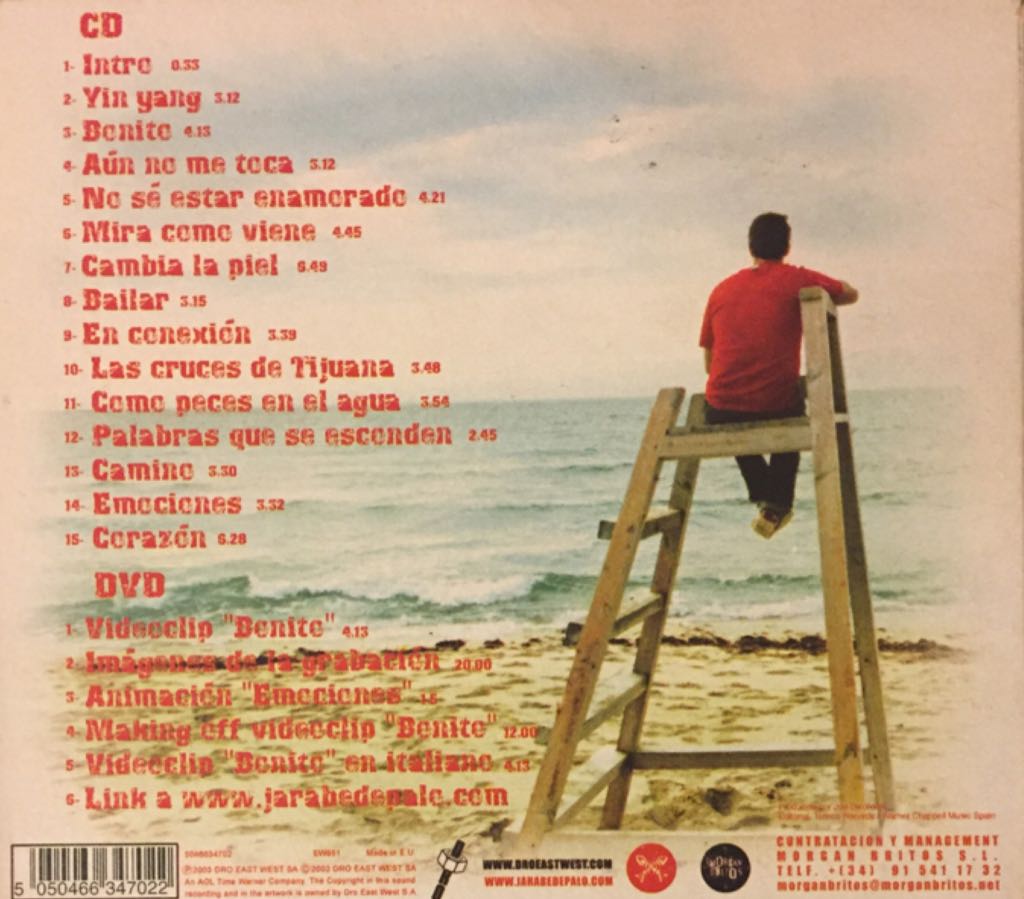 Bonito - Jarabe De Palo (CD) music collectible [Barcode 5050466347022] - Main Image 2