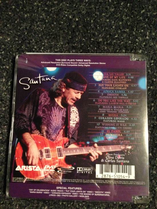 Supernatural - Santana (DVD-A - 7459) music collectible [Barcode 828765105491] - Main Image 2