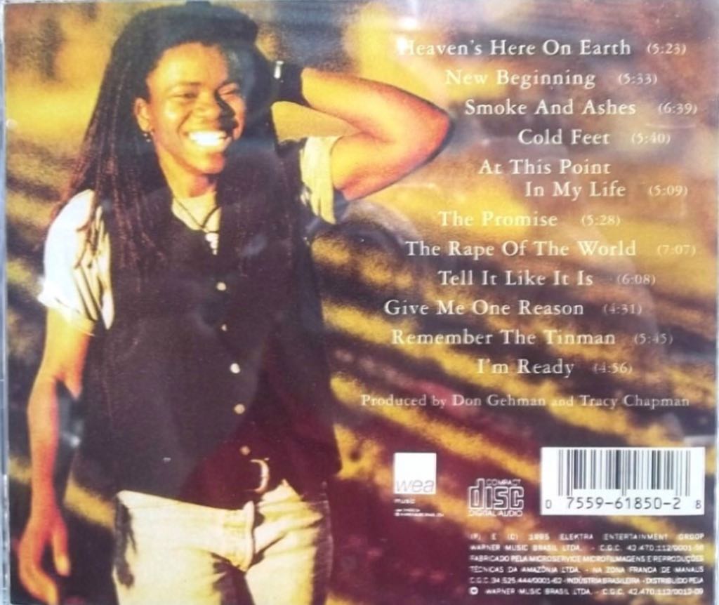New Beginning - Tracy Chapman (CD - 6219) music collectible [Barcode 777499297609] - Main Image 2