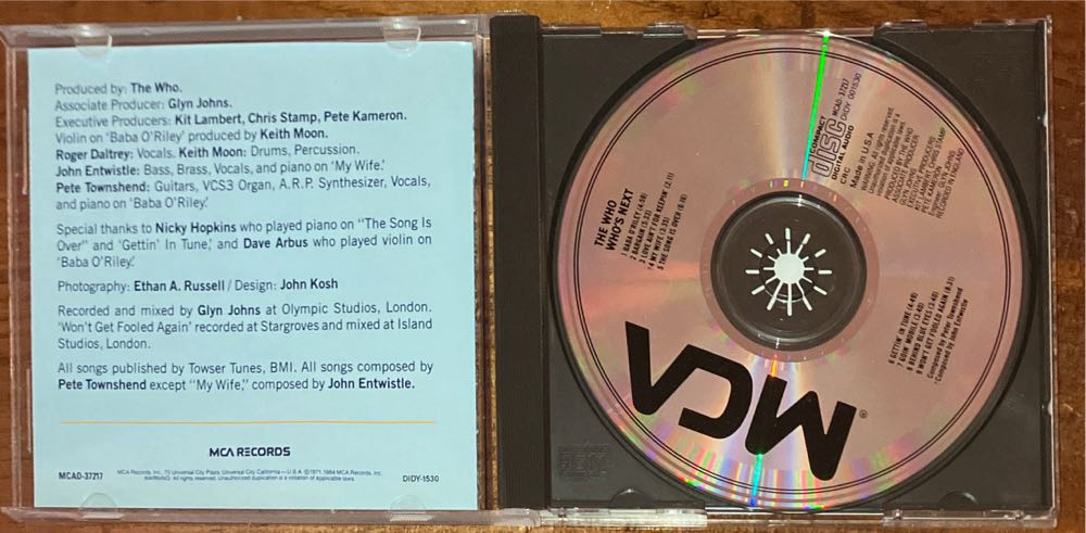 Who’s Next - Who, The ‎ (CD) music collectible [Barcode 0042281365119] - Main Image 3