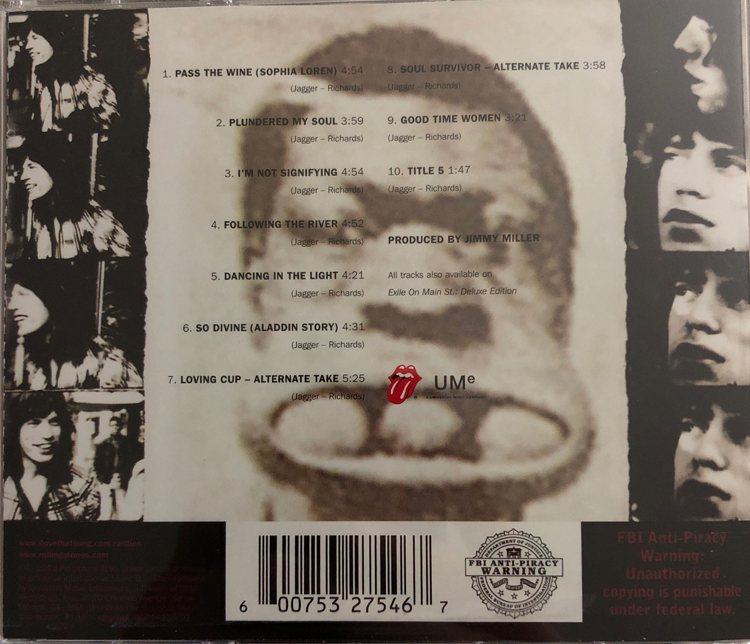 Exile On Main St. - Rolling Stones (CD - 41) music collectible [Barcode 600753275467] - Main Image 3