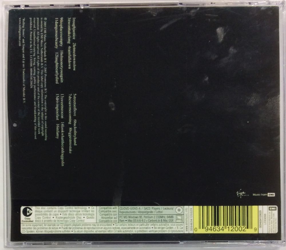 A Bigger Bang - Rolling Stones The (CD - 64) music collectible [Barcode 094634120029] - Main Image 3