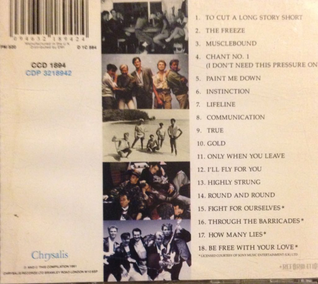 The Best Of Spandau Ballet - Spandau Ballet (CD) music collectible [Barcode 094632189424] - Main Image 2