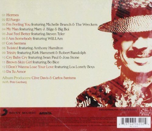 All That I Am - Santana (CD - 5310) music collectible [Barcode 828765977326] - Main Image 2
