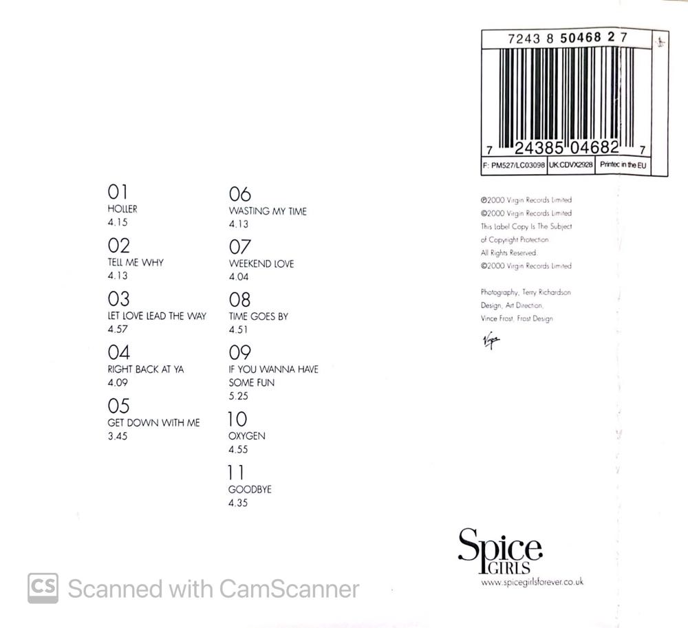 Forever - Spice Girls (CD) music collectible [Barcode 724385046827] - Main Image 2