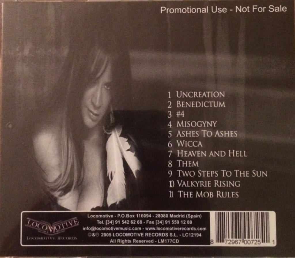 Uncreation - Benedictum (CD - 53) music collectible [Barcode 872967007251] - Main Image 2