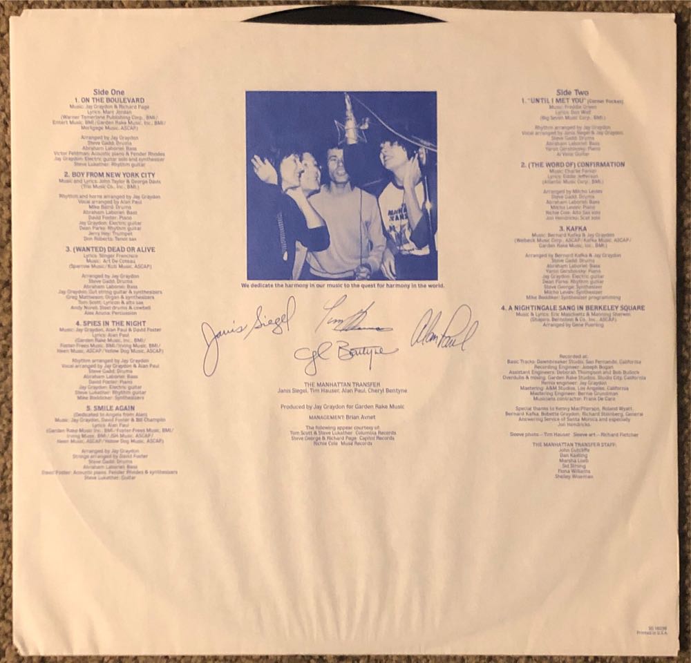 Mecca For Moderns - Manhattan Transfer, The (12” - 36) music collectible - Main Image 3