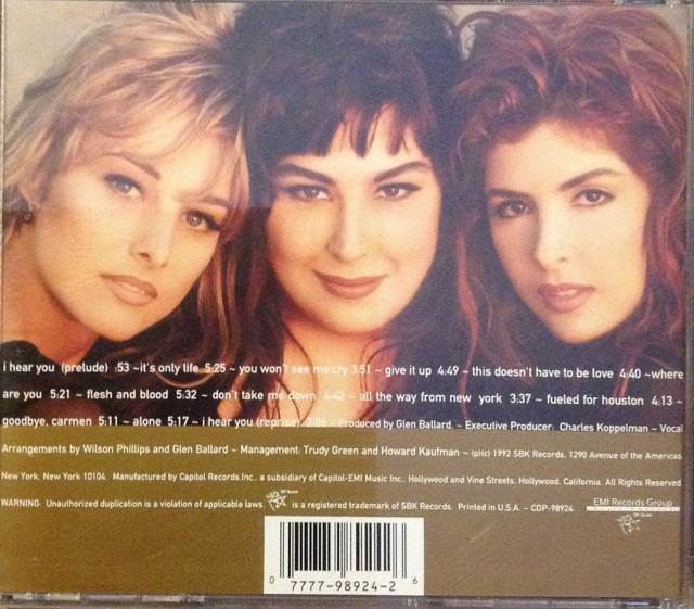 Shadows And Light - Wilson Phillips (CD - 56) music collectible [Barcode 077779892426] - Main Image 2