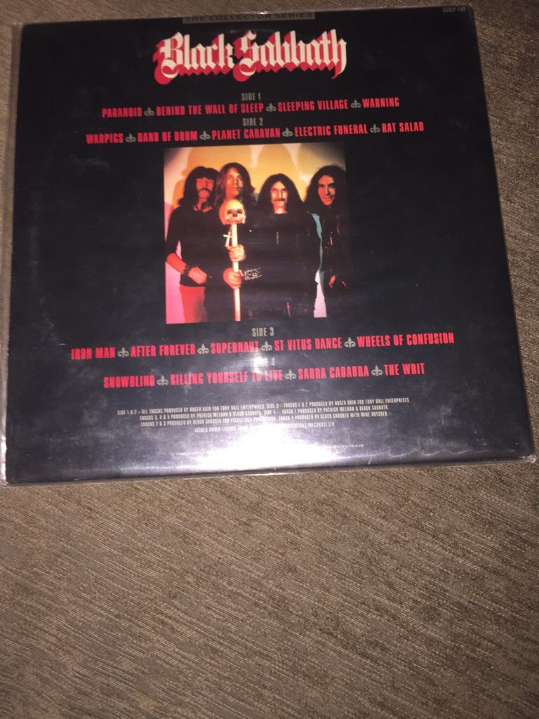 Black Sabbath The Collection Vol 2 - Black Sabbath (12”) music collectible - Main Image 2