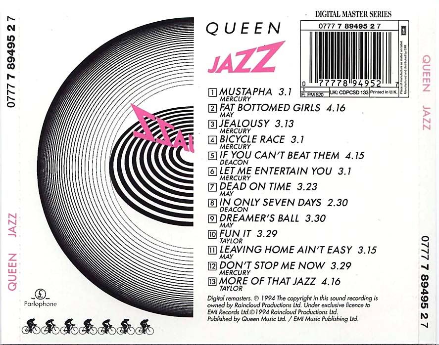 Jazz - Queen (12” - 45) music collectible [Barcode 5099916182011] - Main Image 2