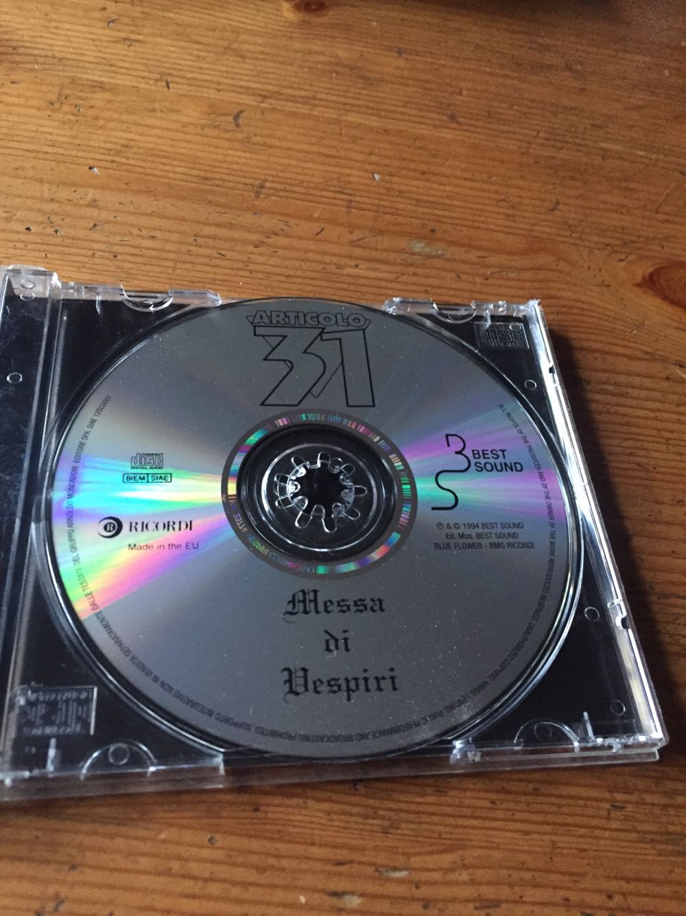 Messa Di Vespiri - Articolo 31 (CD) music collectible [Barcode 8013744062526] - Main Image 3