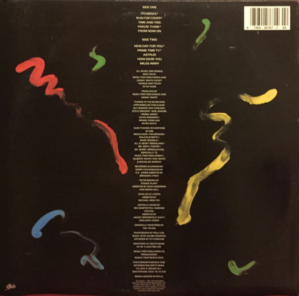 Time And Tide - Basia (12” - 42) music collectible [Barcode 074644076714] - Main Image 2