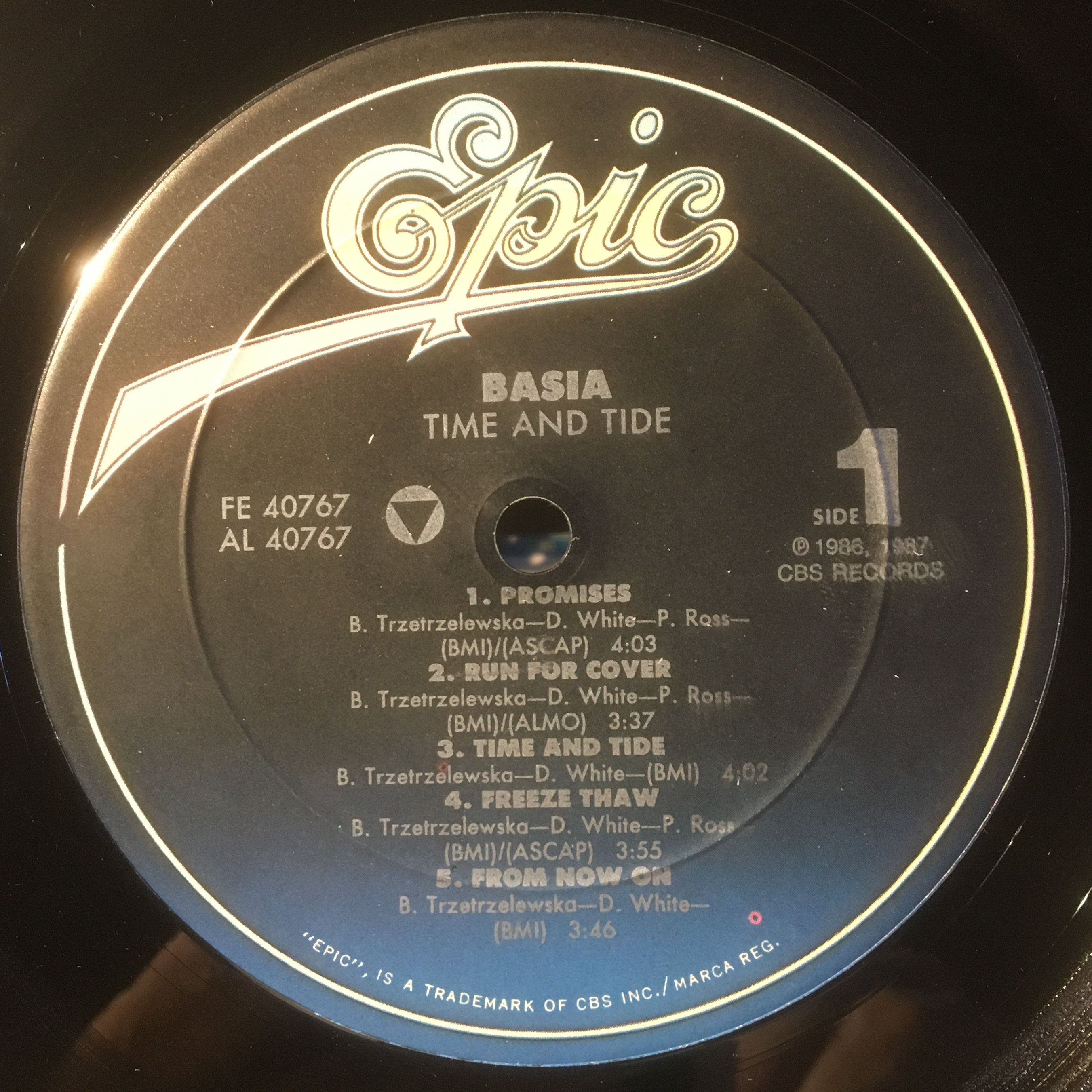 Time And Tide - Basia (12” - 42) music collectible [Barcode 074644076714] - Main Image 3