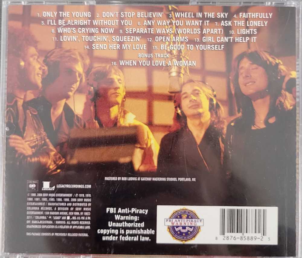 Greatest Hits - Journey (CD - 61) music collectible [Barcode 828768588925] - Main Image 4