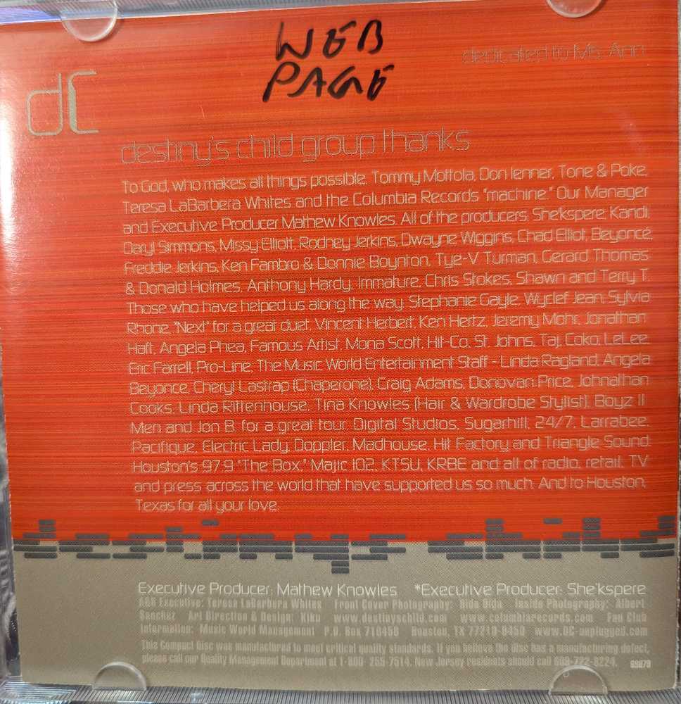 The Writing’s On The Wall - Destiny’s Child (MP3) music collectible - Main Image 3