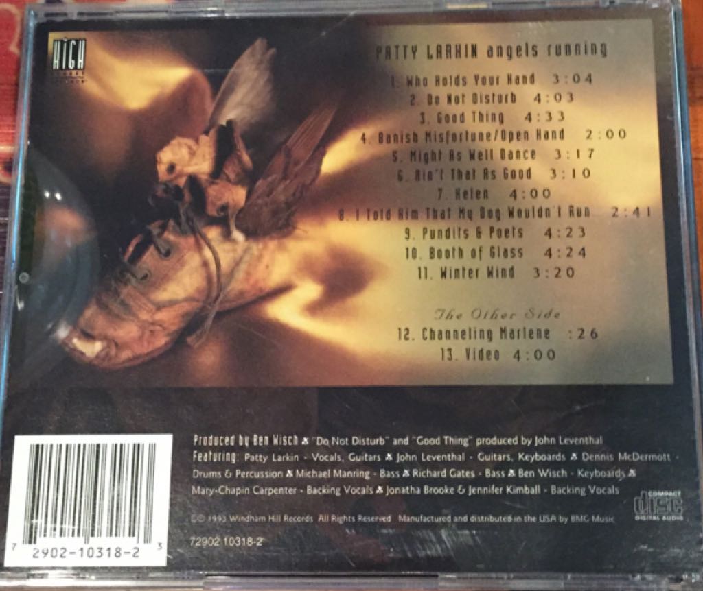 Angels Running - Larkin, Patty (CD - 44) music collectible [Barcode 729021031823] - Main Image 2