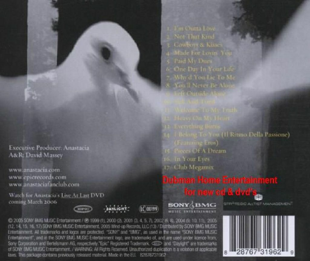 Pieces Of A Dream - Anastacia (CD) music collectible [Barcode 828767540122] - Main Image 2
