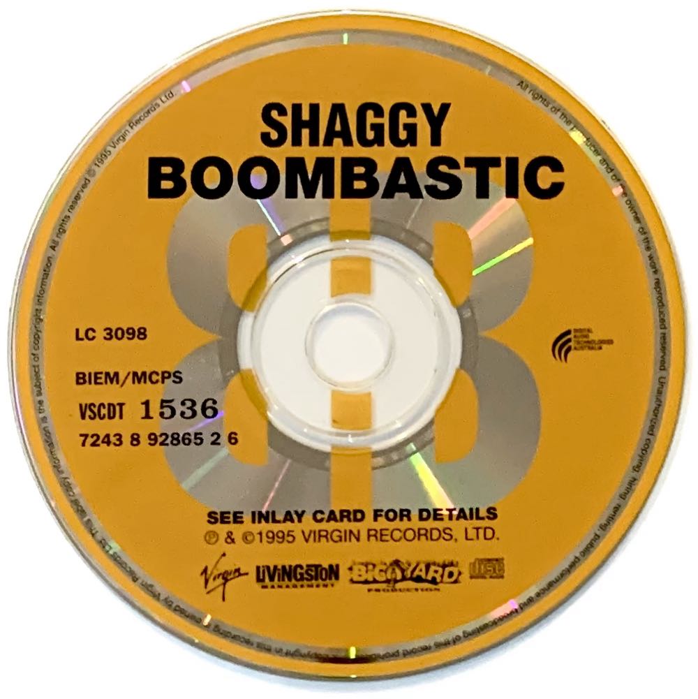 Boombastic (Remix Versions) - Shaggy (CD - 33:07) music collectible [Barcode 724389286526] - Main Image 4