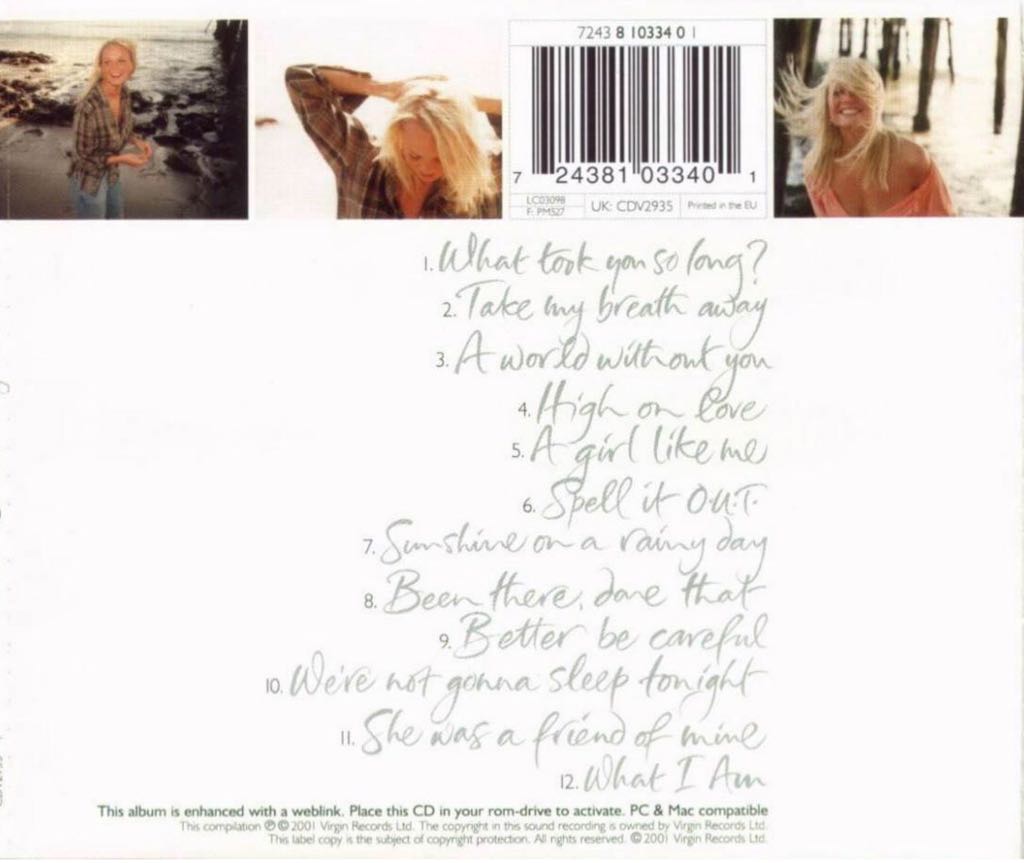 A Girl Like Me - Emma Bunton (CD - 46) music collectible [Barcode 724381033401] - Main Image 2