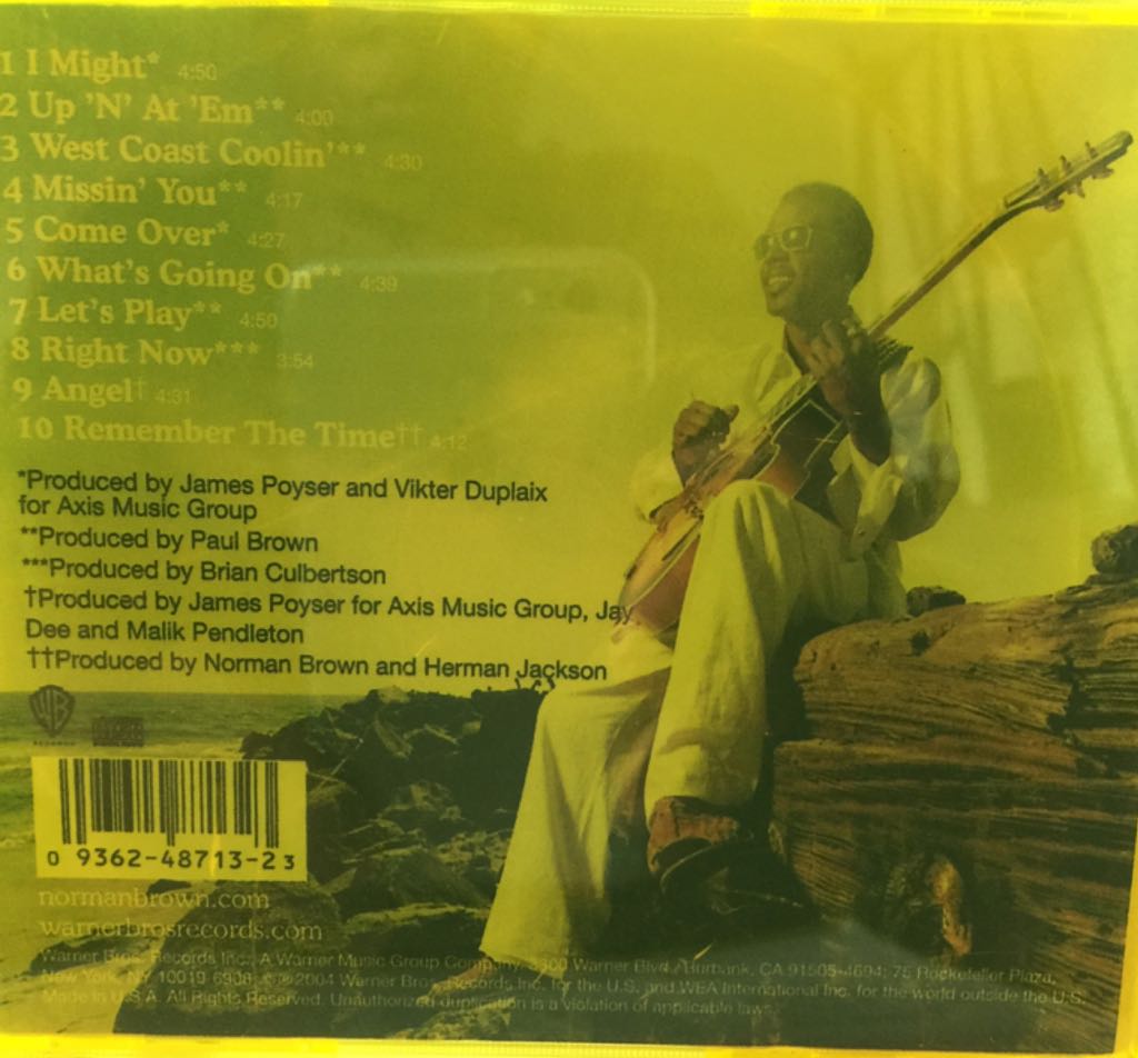 West Coast Coolin’ - Norman Brown (CD) music collectible [Barcode 093624871323] - Main Image 2