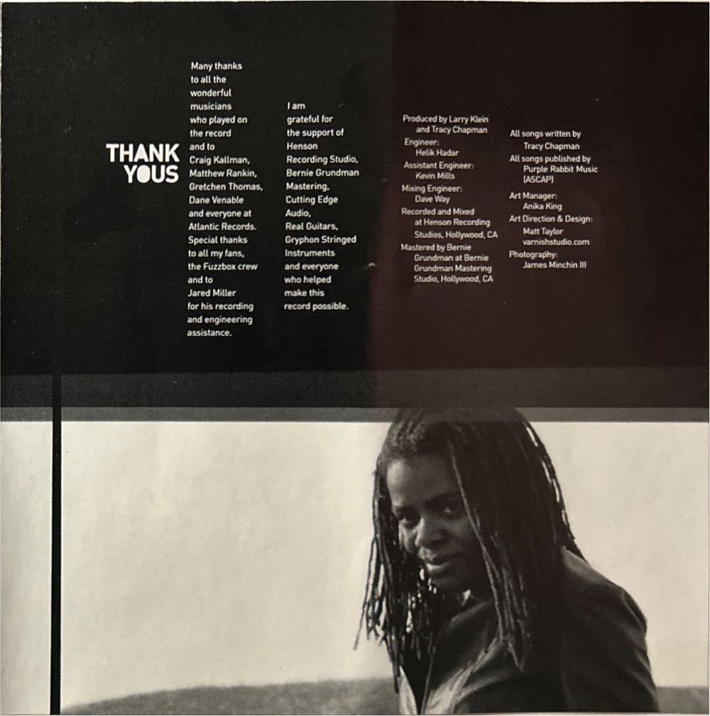 Our Bright Future - Tracy Chapman (CD - 43) music collectible [Barcode 075678982125] - Main Image 3