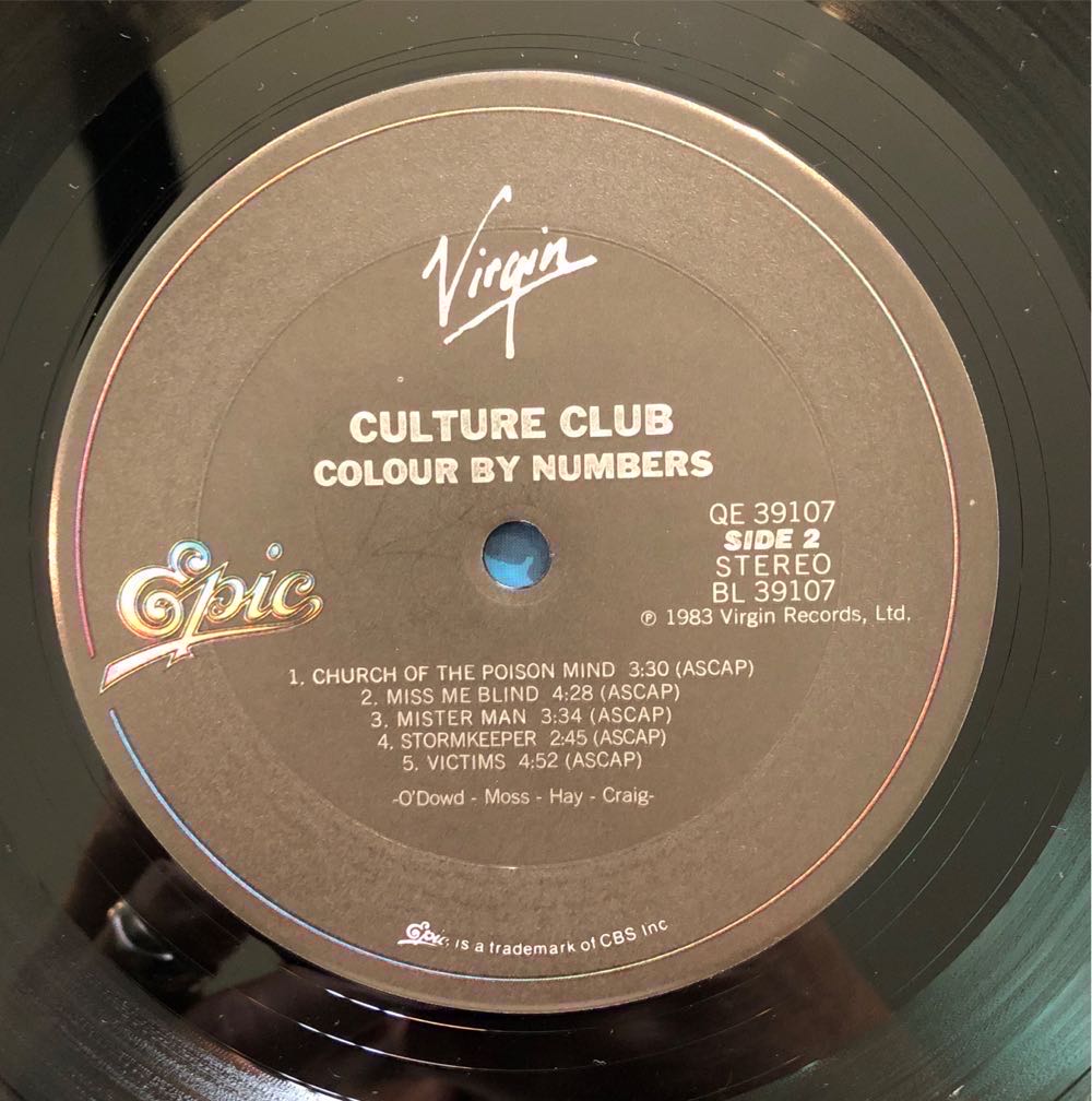 Colour By Numbers - Culture Club (12” - 38) music collectible - Main Image 4