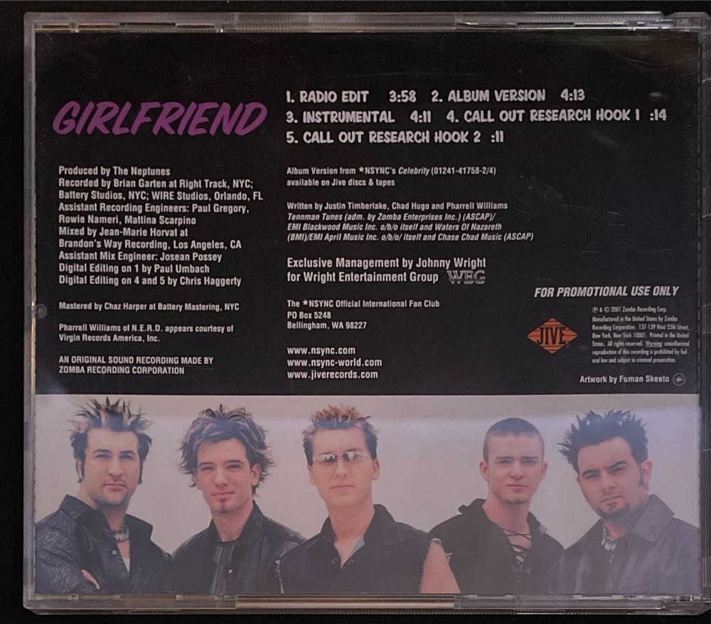 Girlfriend(Single) - Nsync (CD) music collectible - Main Image 2