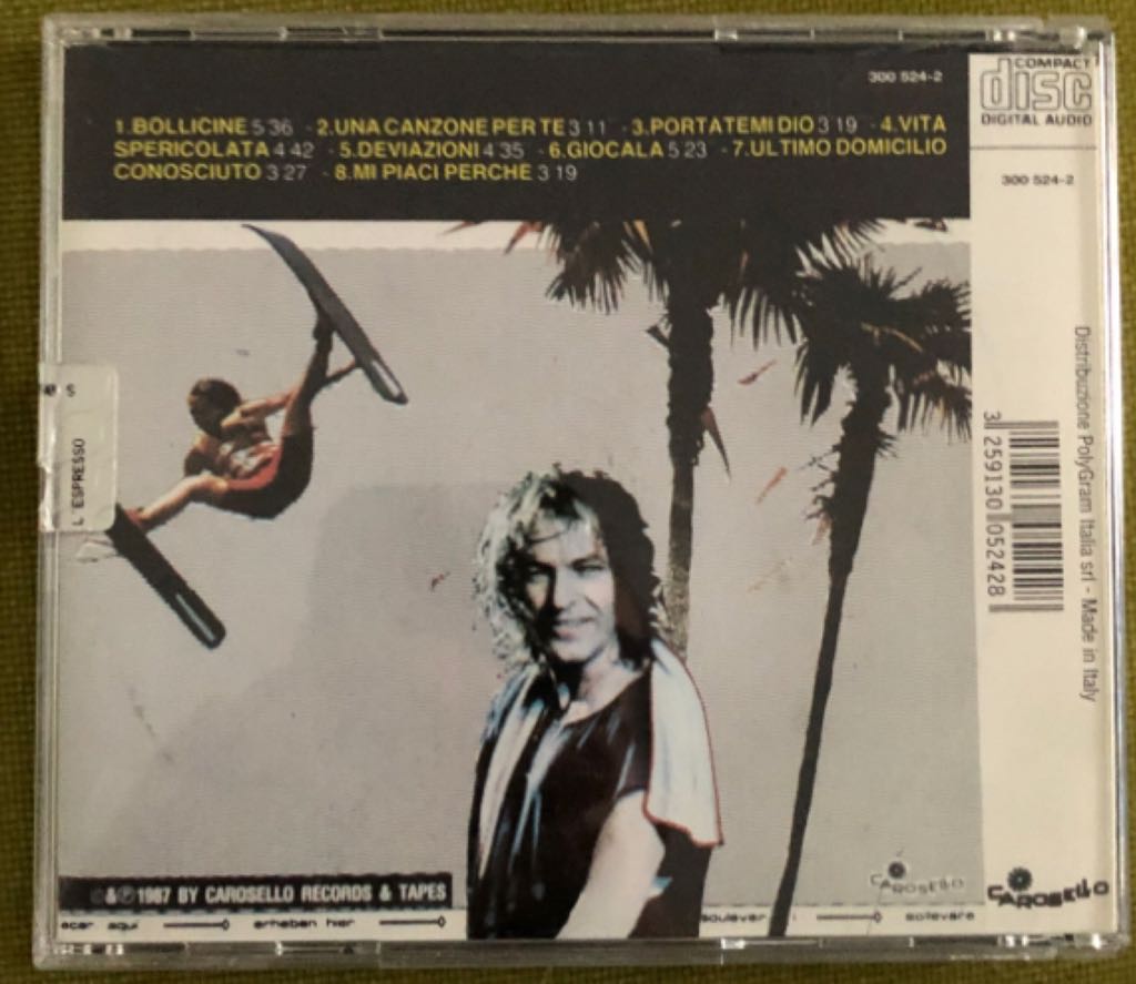 Bollicine - Vasco Rossi (CD) music collectible [Barcode 8004821388820] - Main Image 2