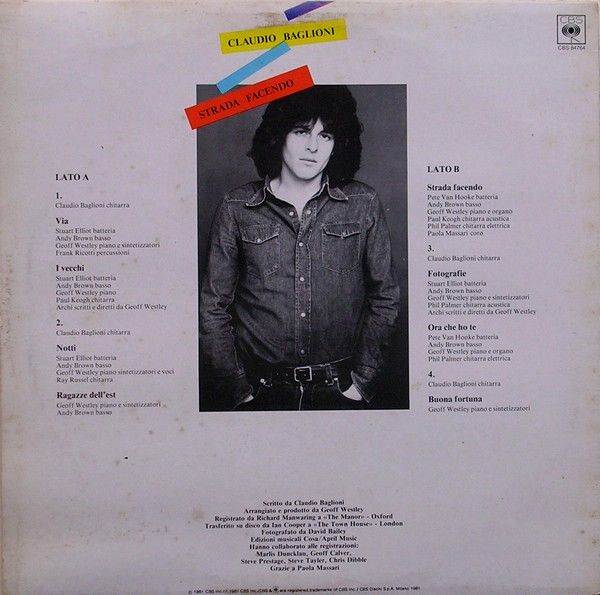 Strada Facendo - Claudio Baglioni (12”) music collectible - Main Image 2