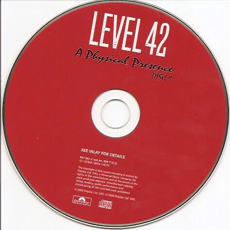 Physical Presence, A - Level 42 (CD - 65) music collectible [Barcode 042282567727] - Main Image 4