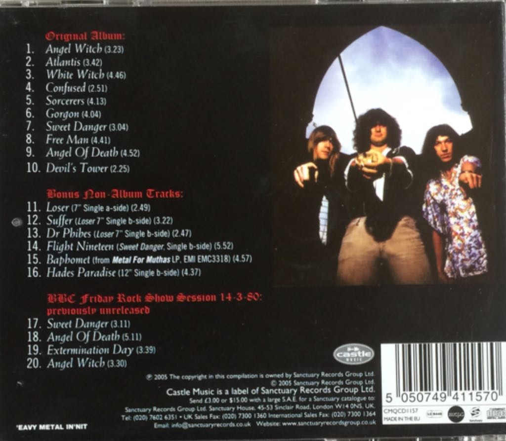 Angel Witch - Angel Witch (CD) music collectible [Barcode 5050749411570] - Main Image 2