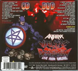 Music Of Mass Destruction - Anthrax (CD-R) music collectible [Barcode 05616275] - Main Image 2