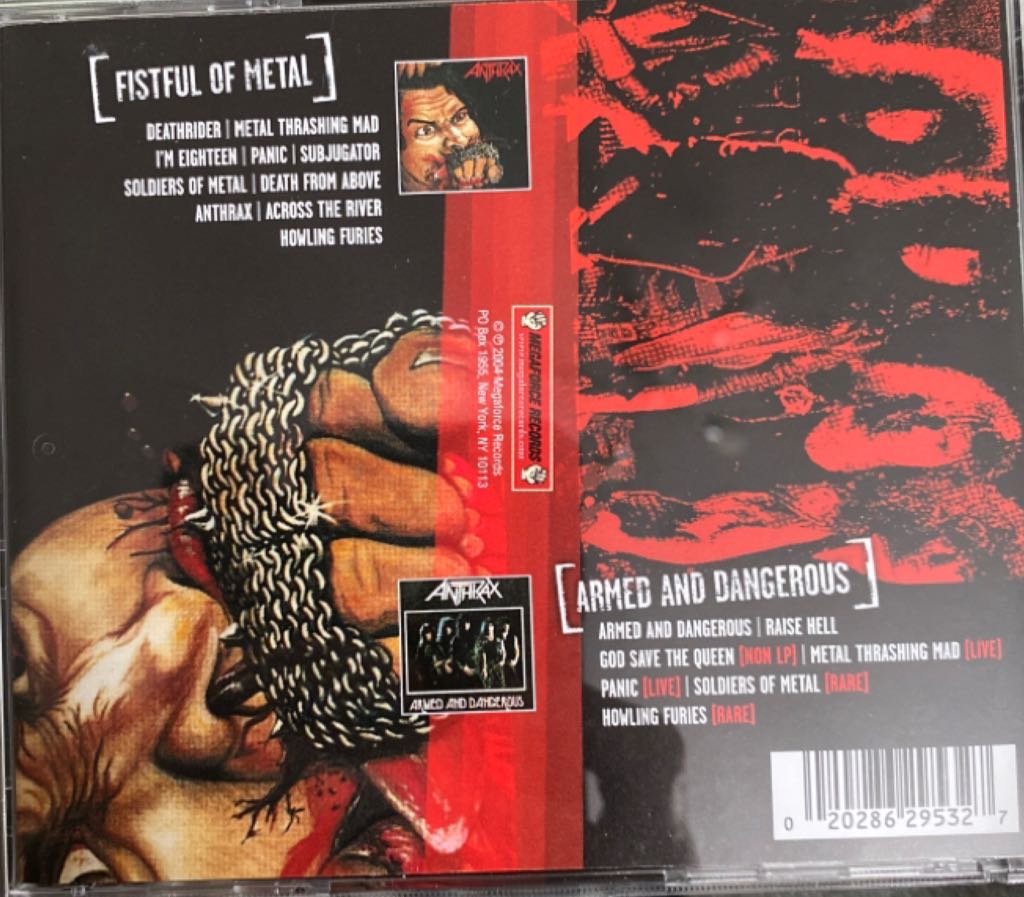 Fistful of Metal/Armed and Dangerous - Anthrax (CD) music collectible [Barcode 020286295327] - Main Image 2