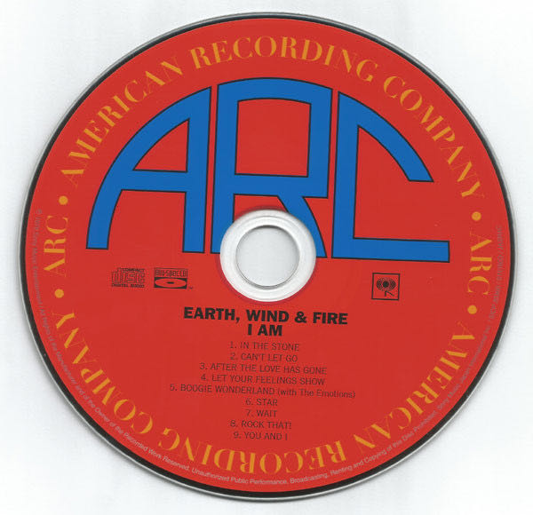 I Am - Earth, Wind & Fire (CD - 38) music collectible [Barcode 4547366063868] - Main Image 4
