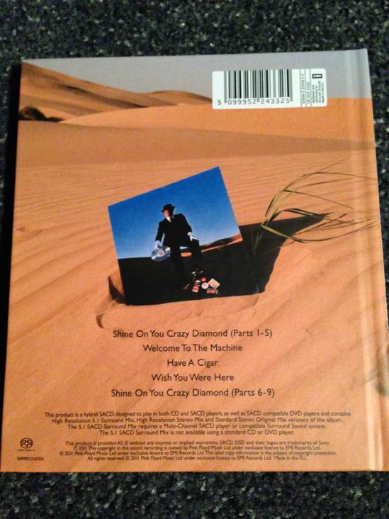 Wish You Were Here - Pink Floyd (SACD - 4405) music collectible [Barcode 5099952243325] - Main Image 2