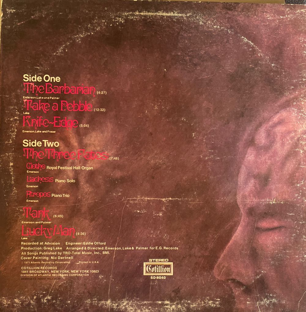 Emerson Lake & Palmer - Emerson Lake & Palmer (12”) music collectible [Barcode 8713748981358] - Main Image 2