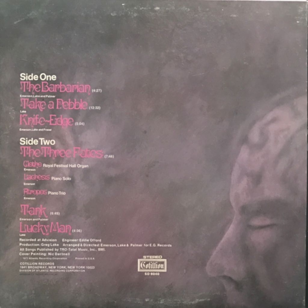 Emerson Lake & Palmer - Emerson Lake & Palmer (CD-R) music collectible - Main Image 2