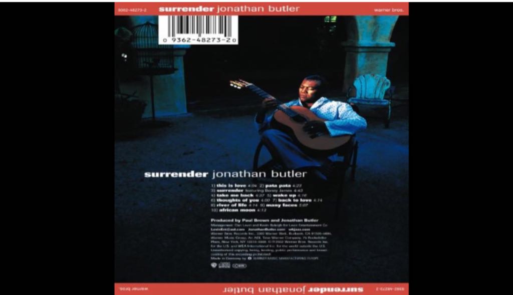 Surrender - Butler, Jonathan (CD - 43) music collectible [Barcode 093624827320] - Main Image 2