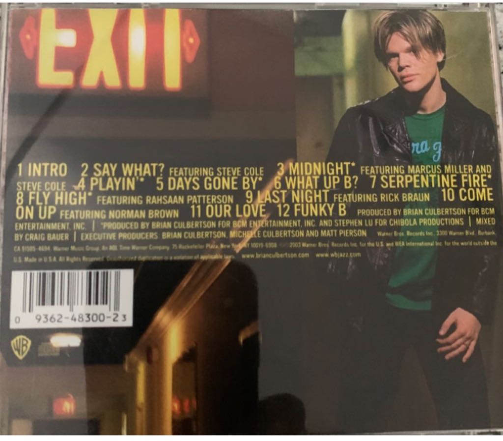 Come On Up - Culbertson, Brian (CD) music collectible [Barcode 093624830023] - Main Image 2