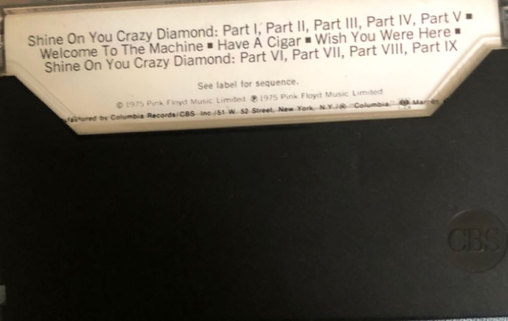 Wish You Were Here - Pink Floyd (Cassette) music collectible [Barcode 074643345347] - Main Image 2