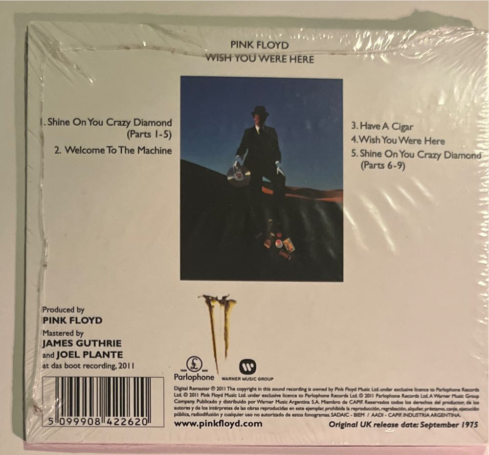 Wish You Were Here - Pink Floyd (CD) music collectible [Barcode 5099908422620] - Main Image 3