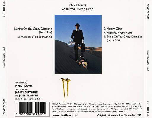 Wish You Were Here - Pink Floyd (CD) music collectible - Main Image 2